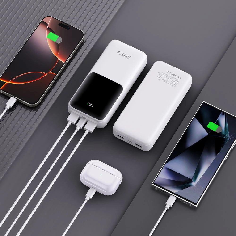 Powerbank Tech-Protect PB02 20000mAh 22.5W - white_5