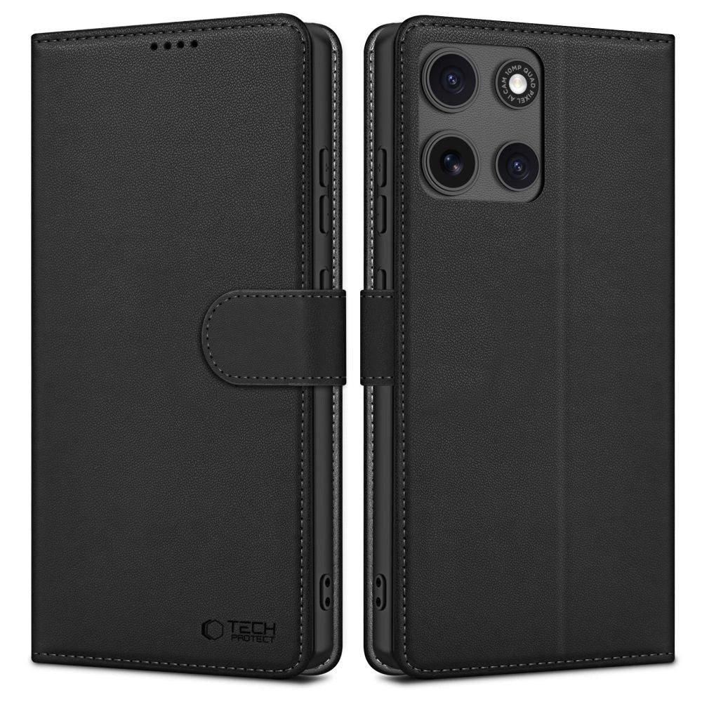 Tech-Protect Wallet Case for Motorola Moto G15 / G15 Power - Black_0