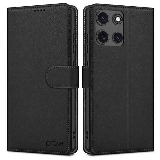 Tech-Protect Wallet Case for Motorola Moto G15 / G15 Power - Black_0