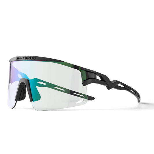 Rockbros Photochromic Cycling Glasses with UV Protection and Corrective Insert - Black_0