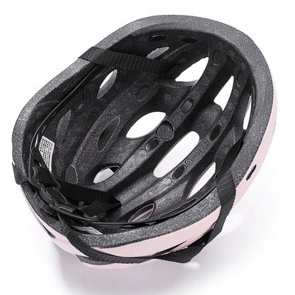 Rockbros Bike Helmet with Visor, Detachable UV Goggles, Detachable Visor, Unisex - Pink_3