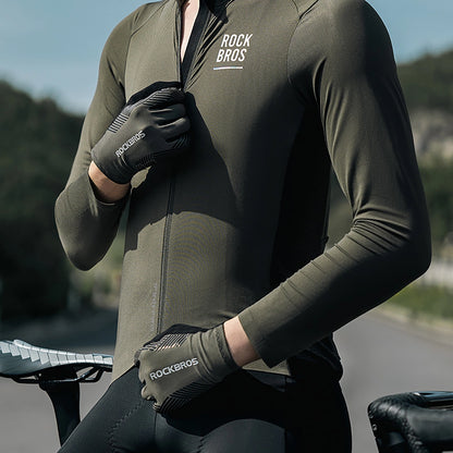 Rockbros cycling gloves spring/summer/autumn, full, size: M - black_8