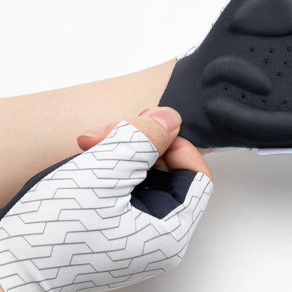 Rockbros MTB cycling gloves size: XL - white and black_4