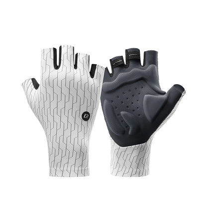 Rockbros Road Cycling Gloves Size: M - Black and White_0