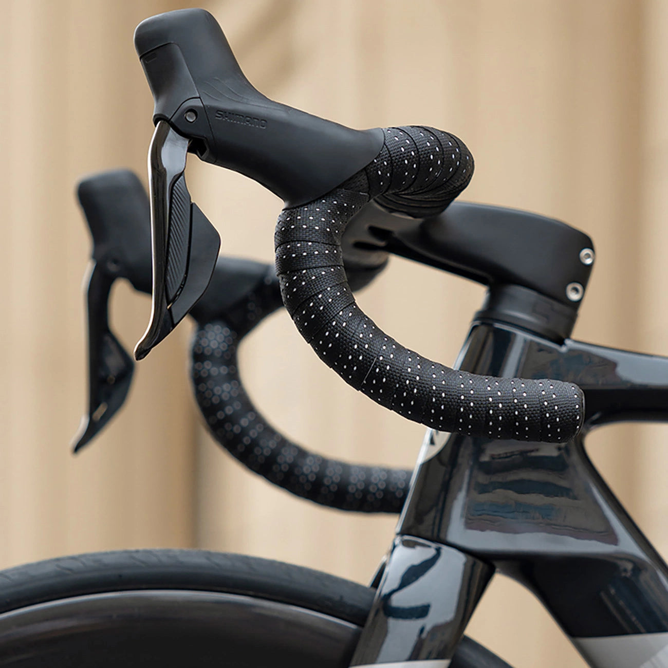 Rockbros PU Handlebar Tape &quot;Velour&quot; Pattern - Grey_7