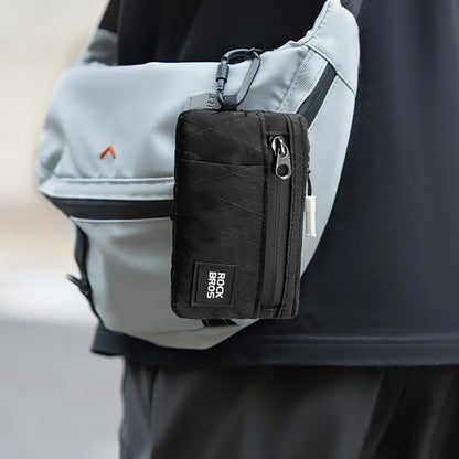 Rockbros Travel Wallet with Carabiner - Black_1