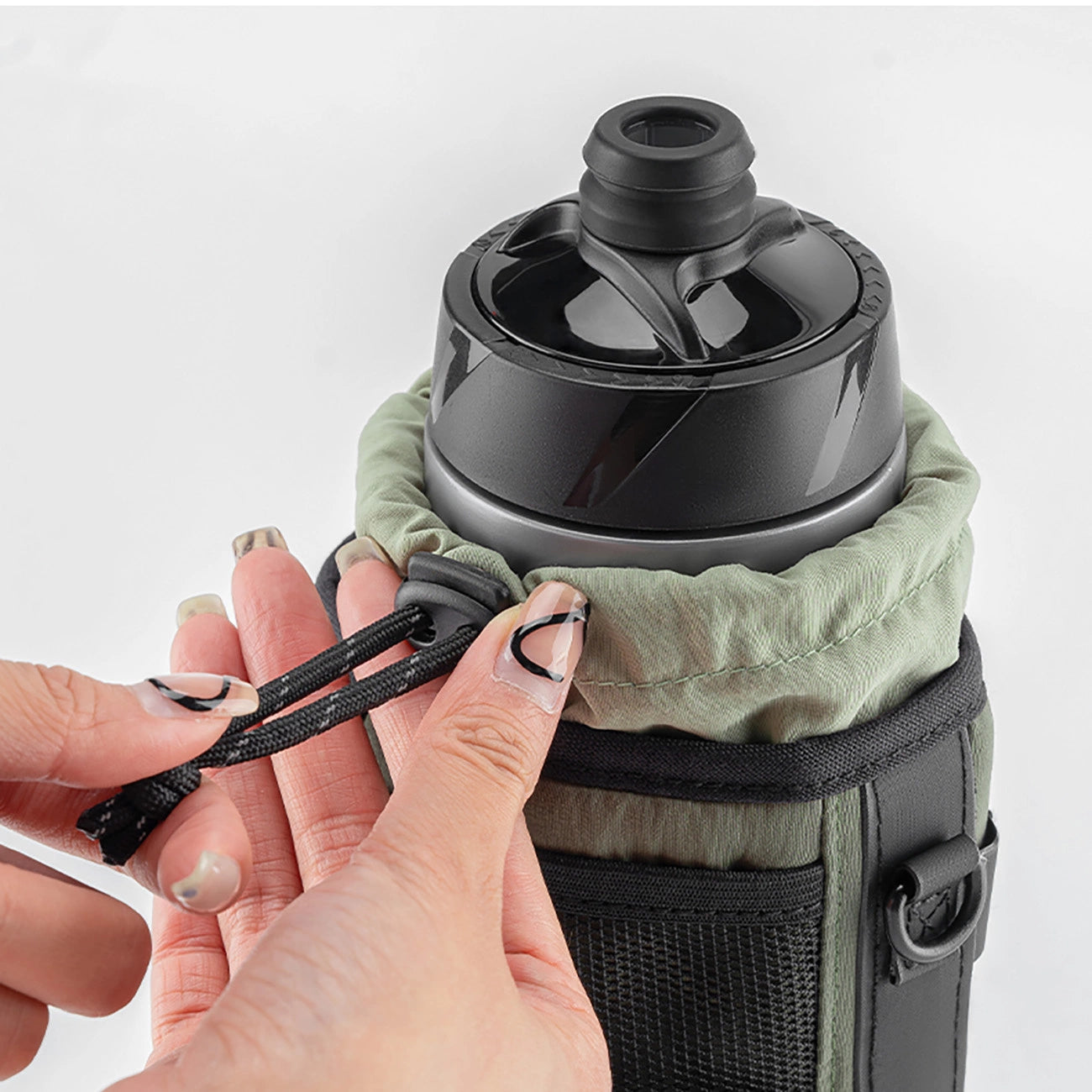 Rockbros Travel Bottle Bag with Shoulder Strap 1l - Green_3