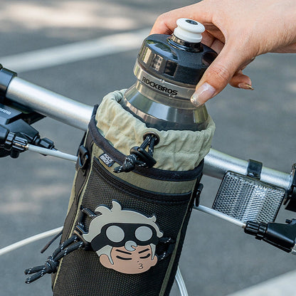 Rockbros Travel Bottle Bag with Shoulder Strap 1l - Green_6