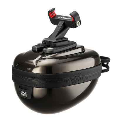 Rockbros Rigid Hard Shell Compact Saddle Bag 0.4l - Black_0