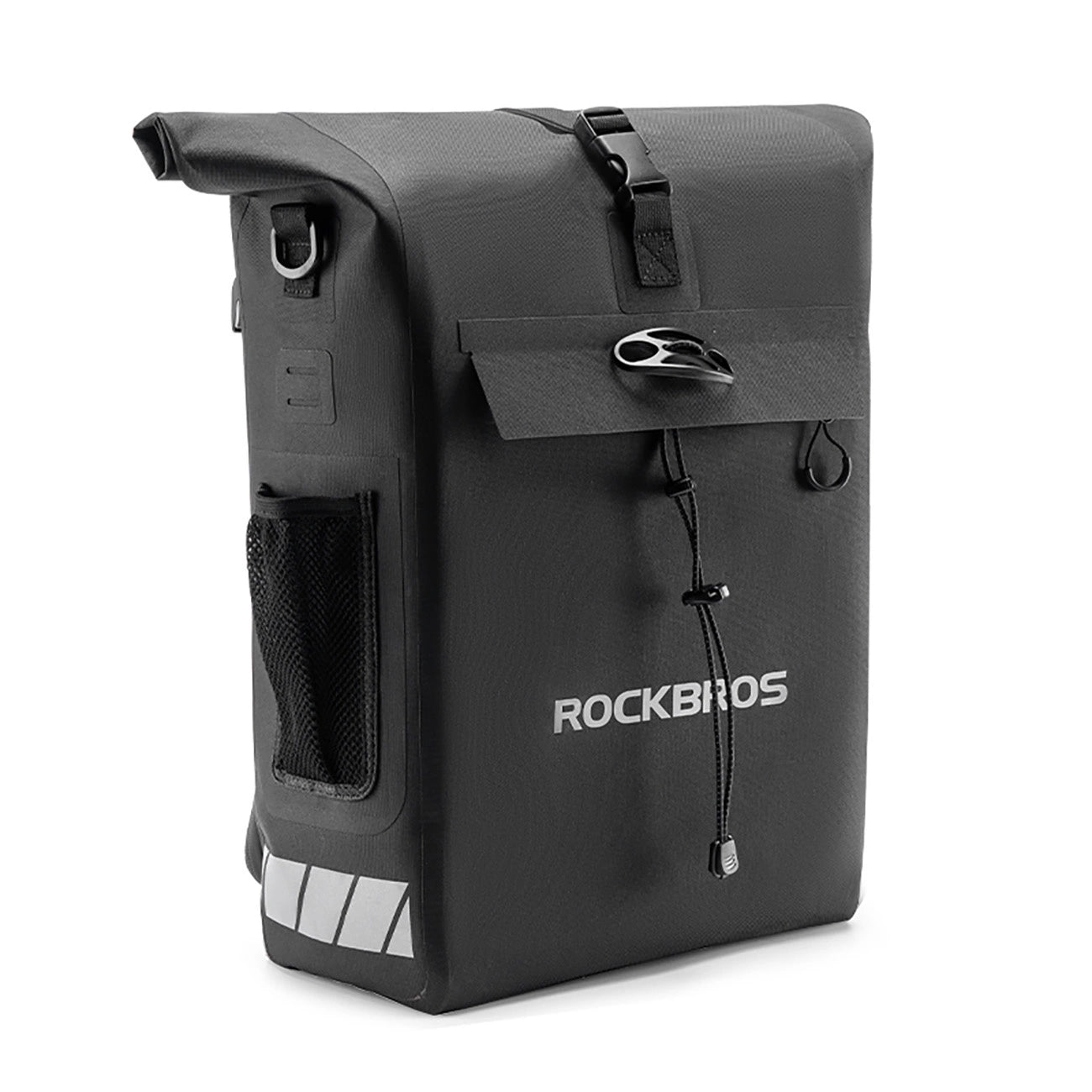 Rockbros Bike Bag with Backpack Function, Waterproof, with Helmet Attachment 18l - Black_0