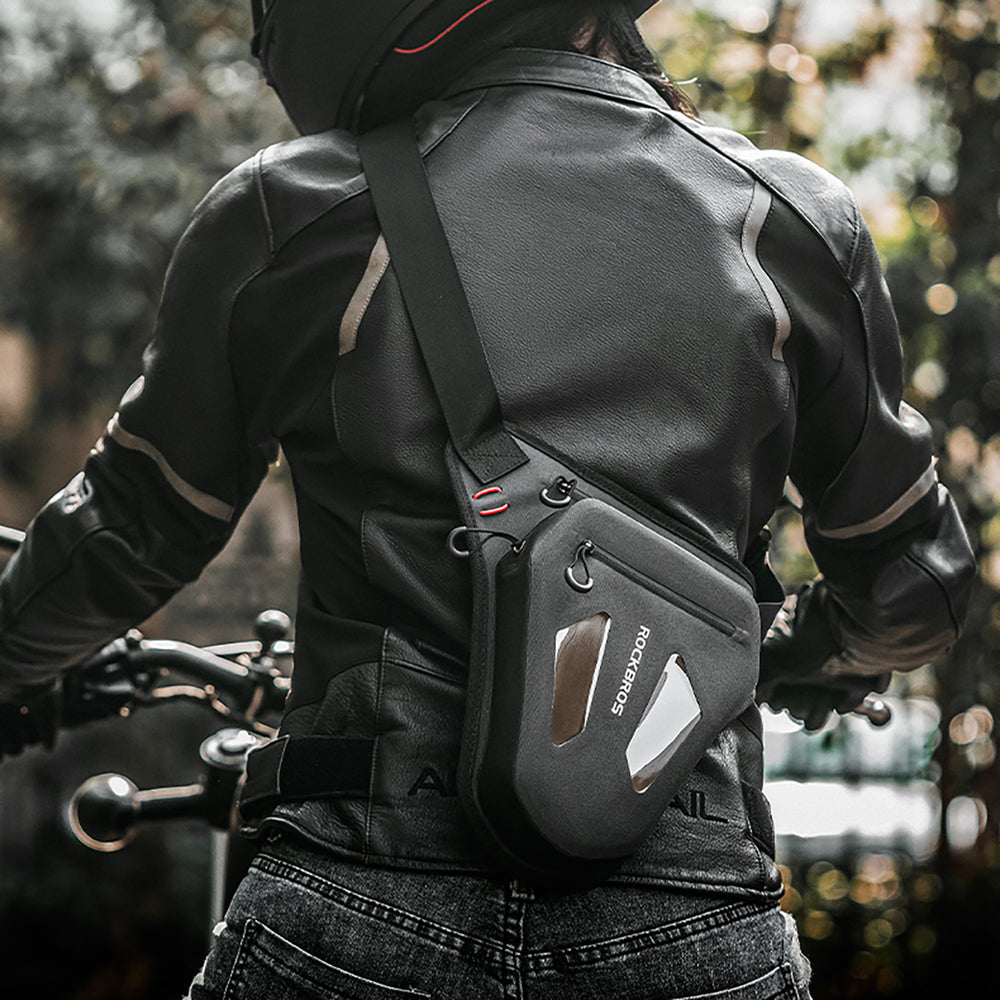 Rockbros Motorcycle Bag for Leg, Thigh, Waist, Shoulder - Black_3