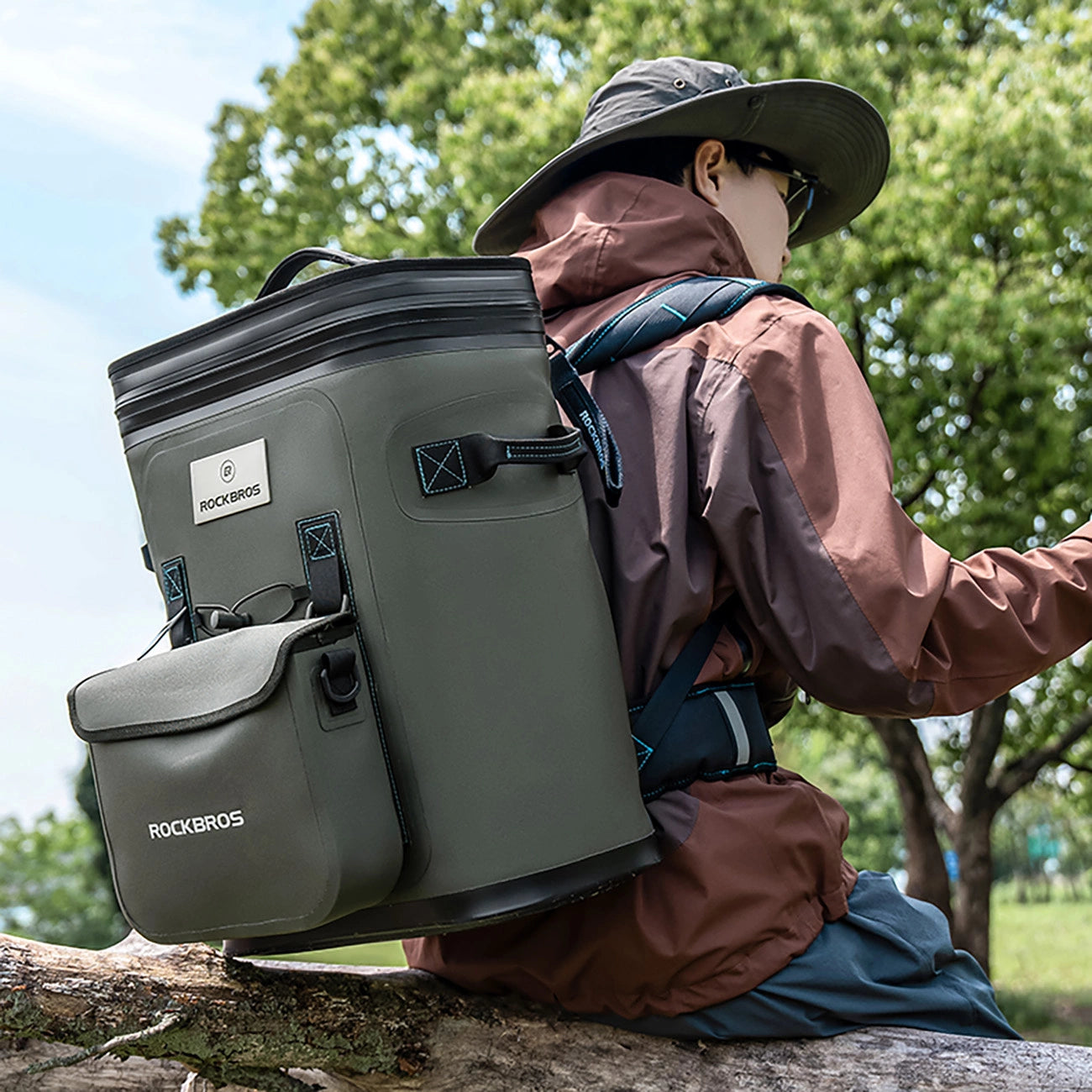 Rockbros Thermal Backpack with Insulation 20l - Green_7