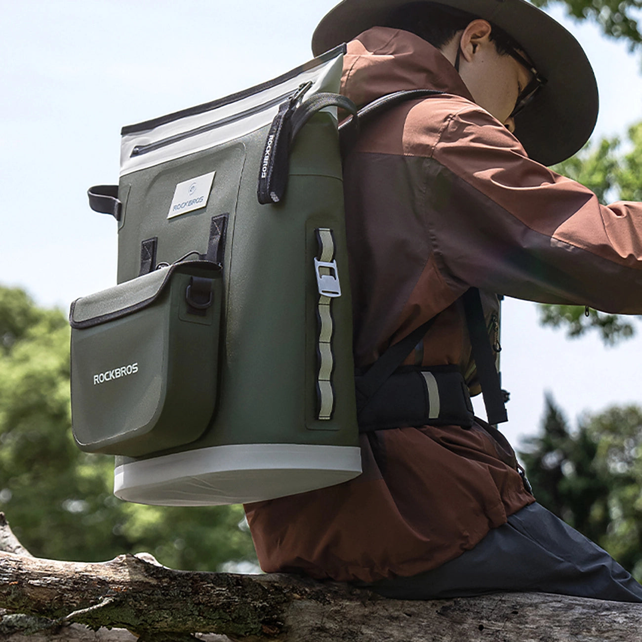 Rockbros Thermal Backpack with Insulation 18l Ergonomic - Green_6