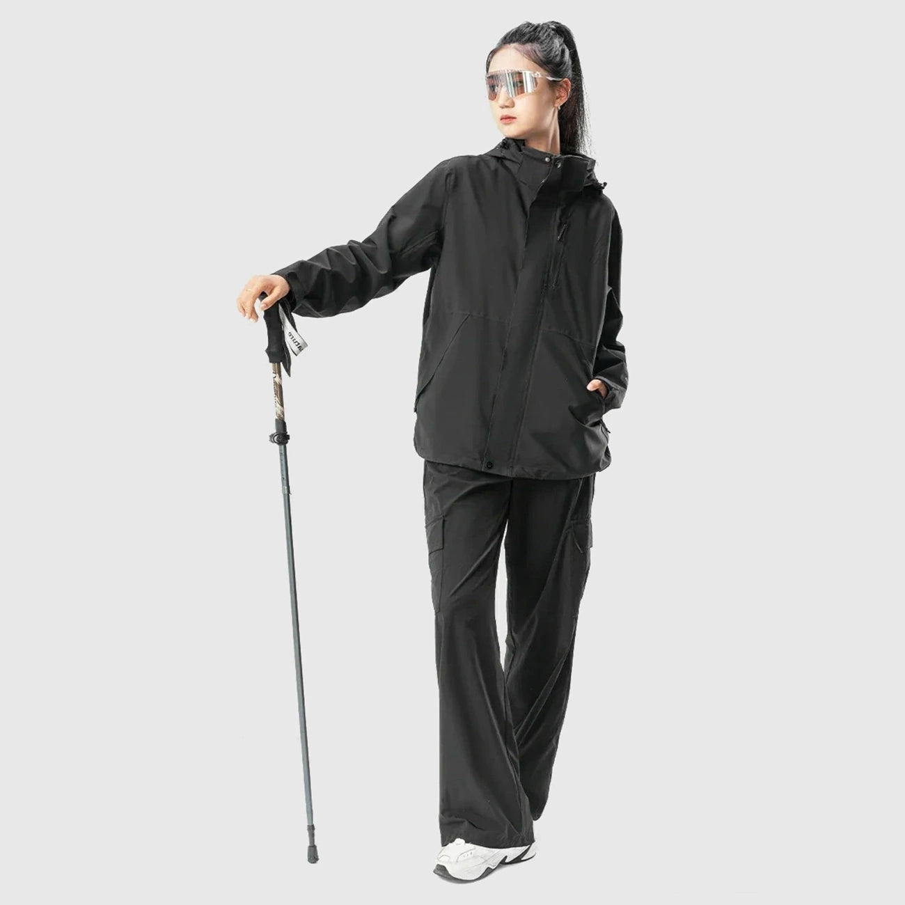 Qunature Nordic Walking Trekking Pole Aluminum 110 - 130 cm 1 pc. - Brown_7