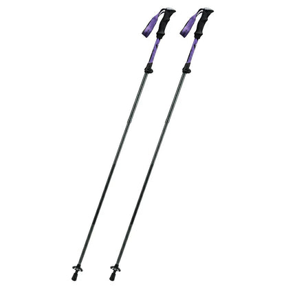 Qunature Nordic Walking Trekking Pole Aluminum 110 - 130 cm 1 pc. - Purple_0