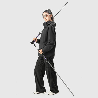 Qunature Nordic Walking Trekking Pole Aluminum 110 - 130 cm 1 pc. - Purple_5