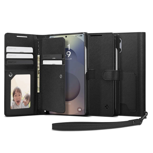 Spigen Wallet &quot;S&quot; Case for Samsung Galaxy S25 Ultra - Black_0