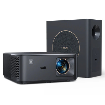 Yaber K2s Pro LCD FullHD 1080p Multimedia Projector with JBL Speakers and Subwoofer - Black_0