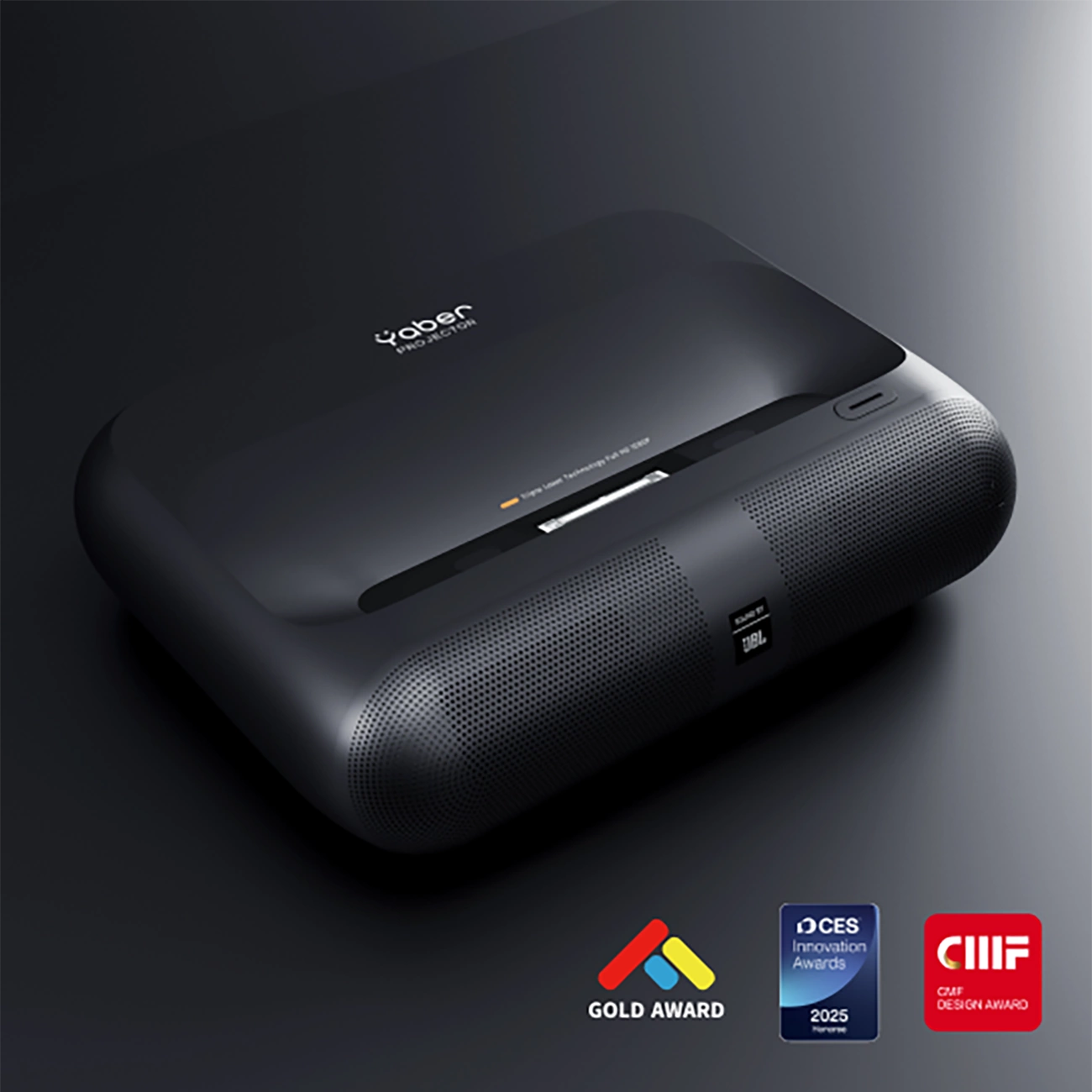 Yaber K300s Multimedia Laser RGB FullHD 1080p Projector with JBL Speakers - Black_10