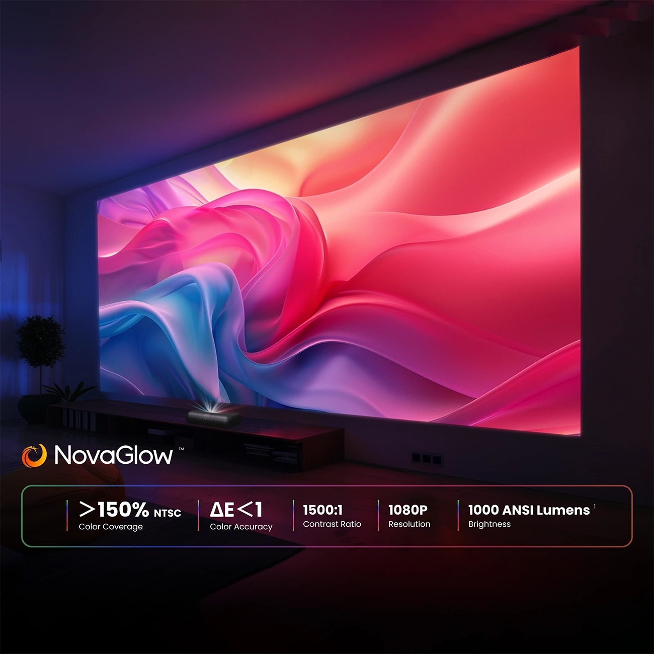 Yaber K300s Multimedia Laser RGB FullHD 1080p Projector with JBL Speakers - Black_12