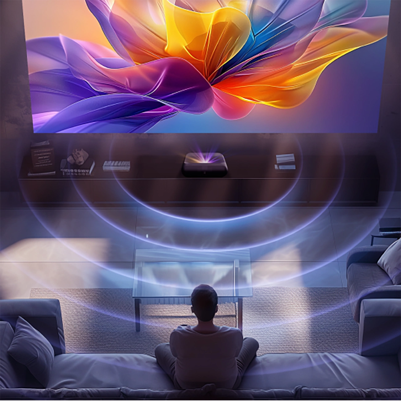 Yaber K300s Multimedia Laser RGB FullHD 1080p Projector with JBL Speakers - Black_23