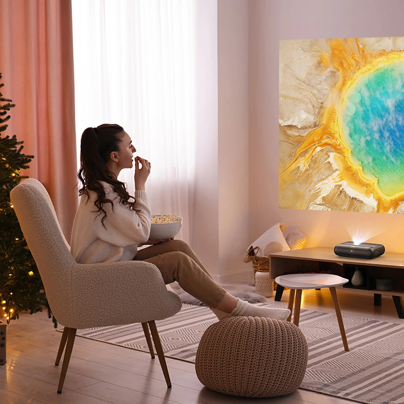 Yaber K300s Multimedia Laser RGB FullHD 1080p Projector with JBL Speakers - Black_24