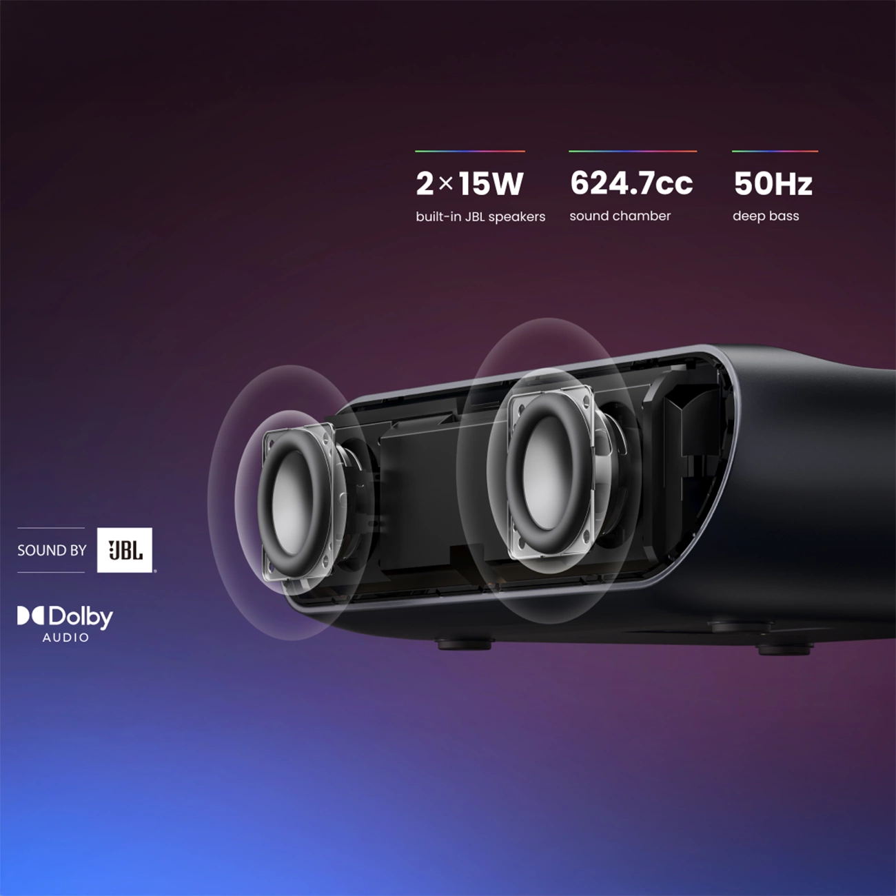 Yaber K300s Multimedia Laser RGB FullHD 1080p Projector with JBL Speakers - Black_27