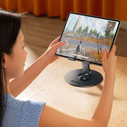 Wozinsky WRS-DSY84SS 360° Rotating Aluminum Tablet Stand - Gray_7
