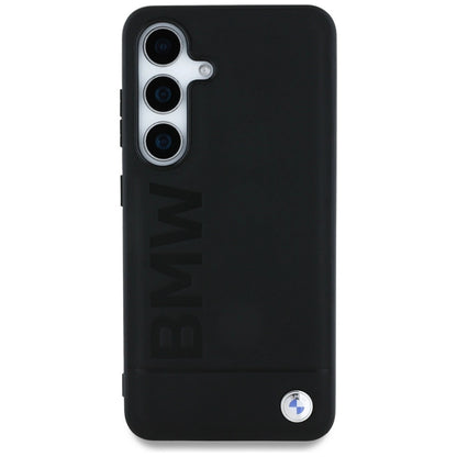 BMW Leather Big Wordmark Case for Samsung Galaxy S25 - Black_2