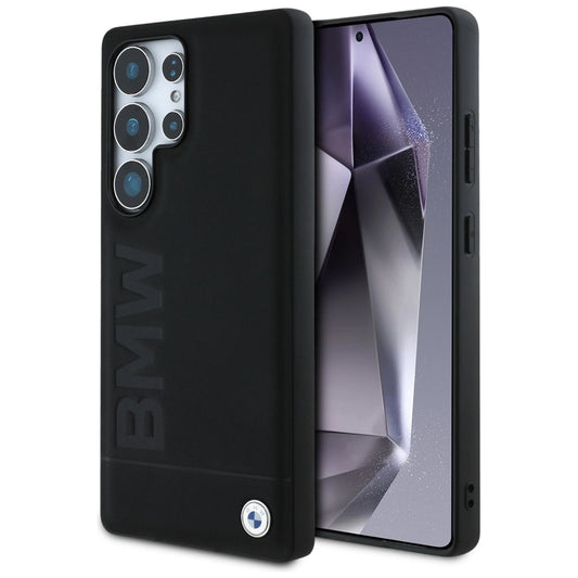 BMW Leather Big Wordmark Case for Samsung Galaxy S25 Ultra - Black_0