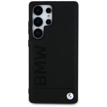 BMW Leather Big Wordmark Case for Samsung Galaxy S25 Ultra - Black_2