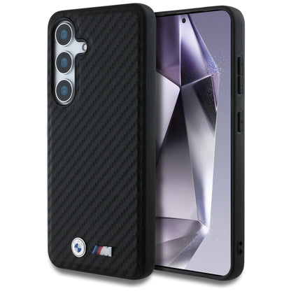 BMW Leather Carbon MagSafe Case for Samsung Galaxy S25 - Black_0