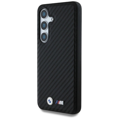 BMW Leather Carbon MagSafe Case for Samsung Galaxy S25 - Black_1