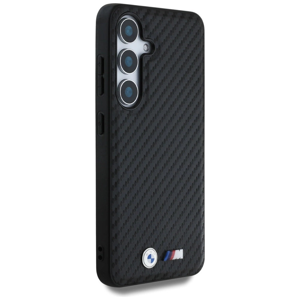 BMW Leather Carbon MagSafe Case for Samsung Galaxy S25 - Black_3