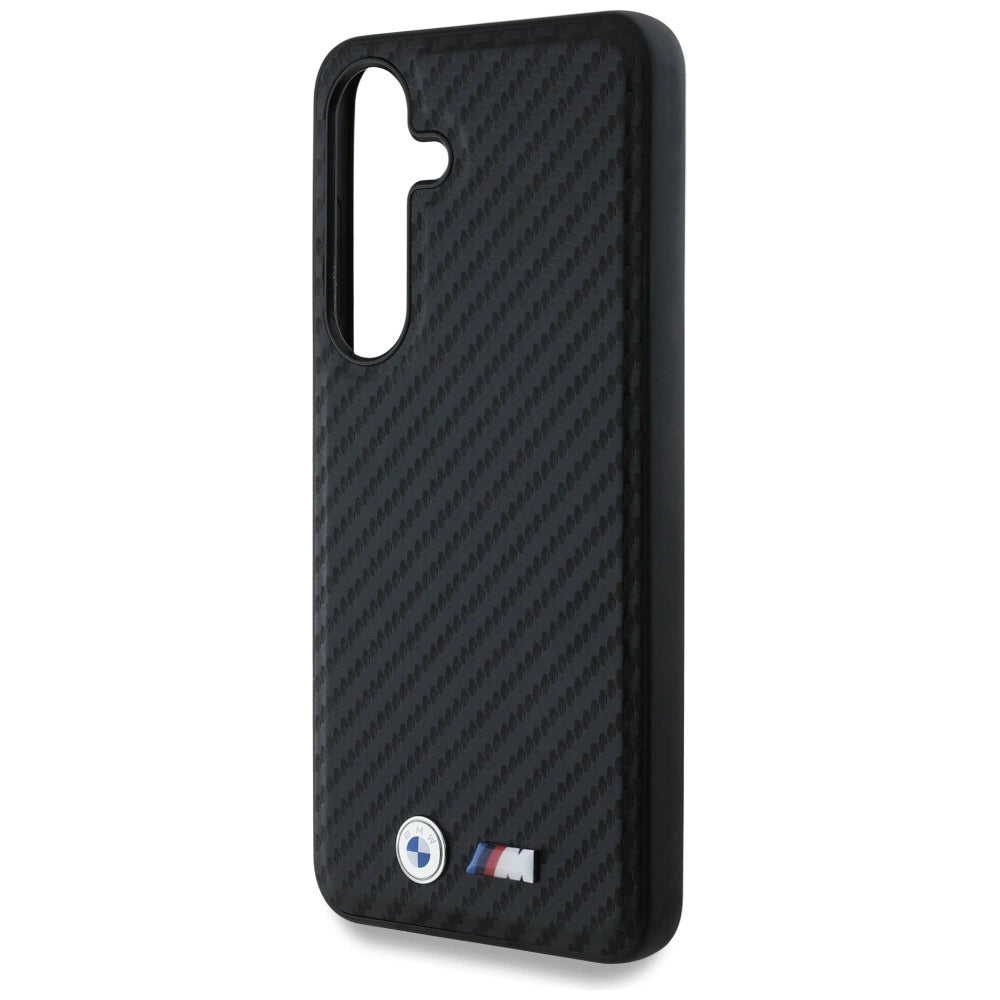 BMW Leather Carbon MagSafe Case for Samsung Galaxy S25 - Black_5