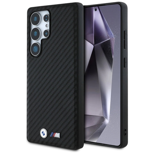 BMW Leather Carbon MagSafe Case for Samsung Galaxy S25 Ultra - Black_0