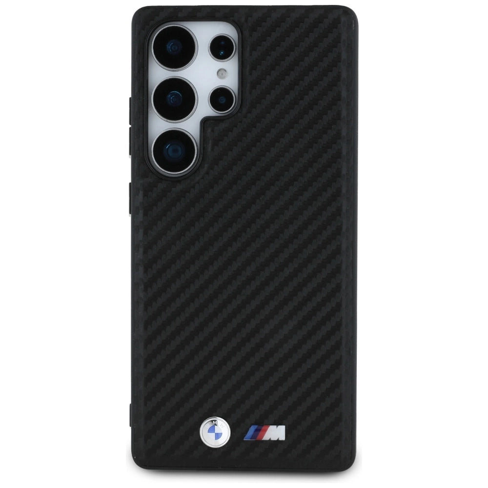 BMW Leather Carbon MagSafe Case for Samsung Galaxy S25 Ultra - Black_2