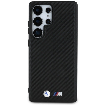 BMW Leather Carbon MagSafe Case for Samsung Galaxy S25 Ultra - Black_2