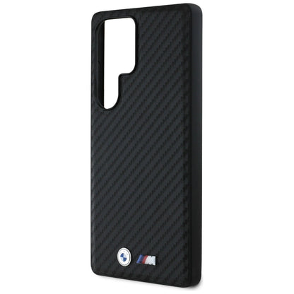 BMW Leather Carbon MagSafe Case for Samsung Galaxy S25 Ultra - Black_5