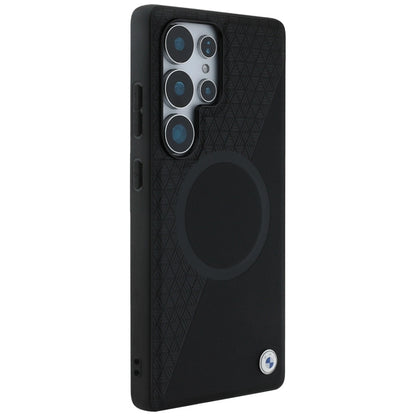 BMW Leather Half Textured MagSafe Case for Samsung Galaxy S25 Ultra - Black_3