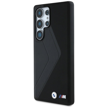 BMW Leather Oversized Stripes MagSafe case for Samsung Galaxy S25 Ultra - black_1