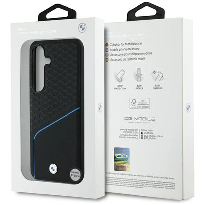 BMW Leather Textured and Smooth MagSafe Case for Samsung Galaxy S25 - Black_7