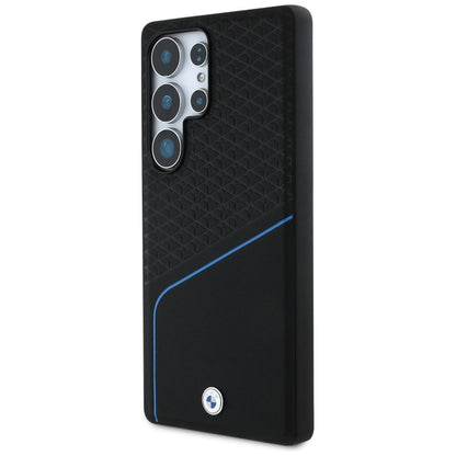 BMW Leather Textured and Smooth MagSafe case for Samsung Galaxy S25 Ultra - black_1