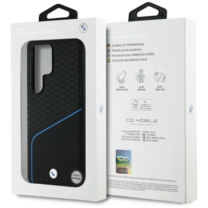 BMW Leather Textured and Smooth MagSafe case for Samsung Galaxy S25 Ultra - black_7