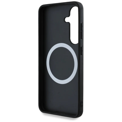 BMW Leather Tricolor Stripe MagSafe Case for Samsung Galaxy S25 - Black_6