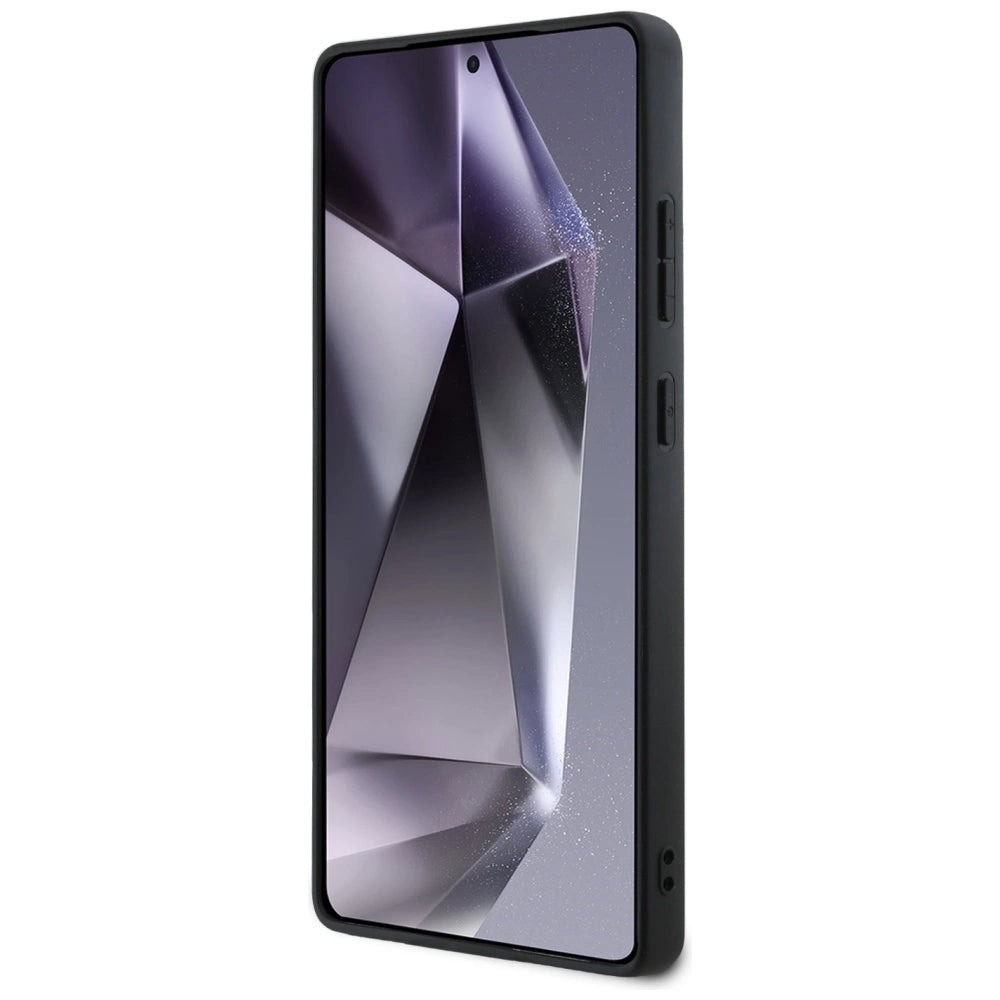 BMW Leather Tricolor Stripe MagSafena Samsung Galaxy S25 Ultra Case - Black_4