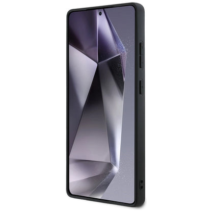 BMW Leather Tricolor Stripe MagSafena Samsung Galaxy S25 Ultra Case - Black_4