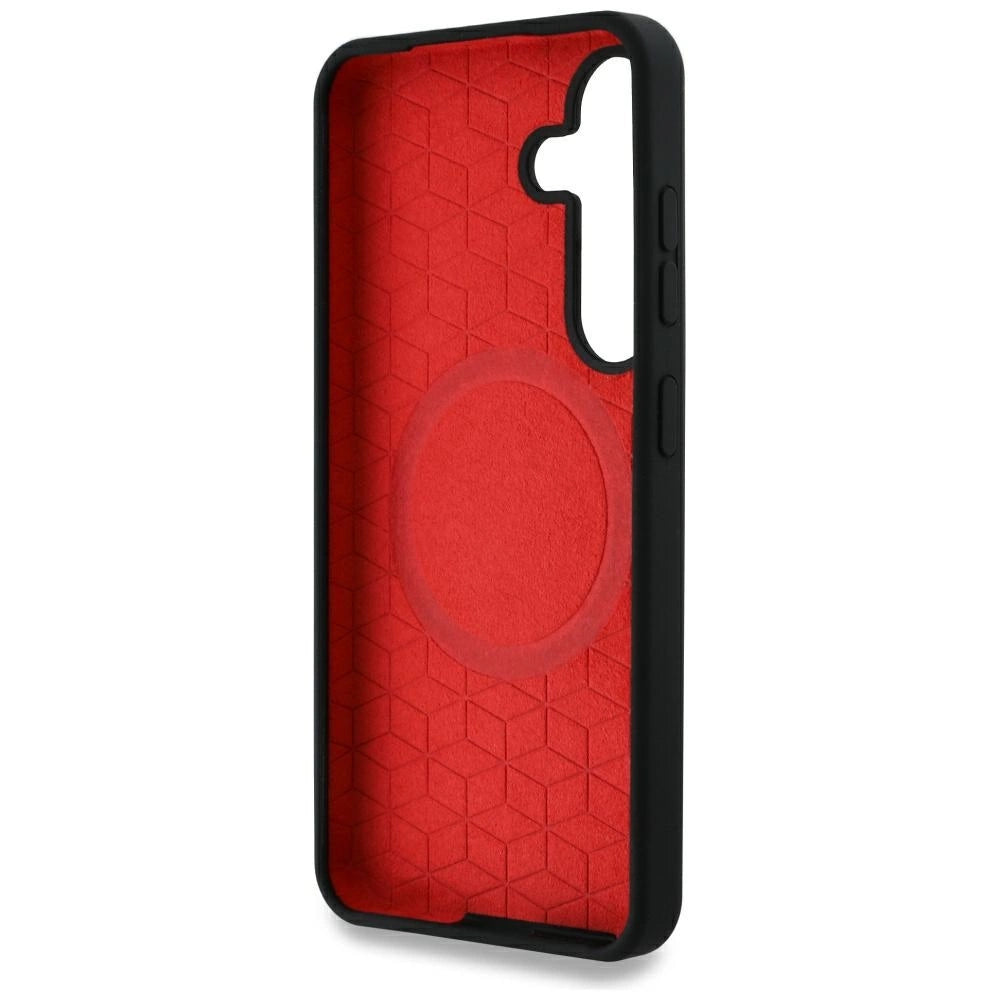 BMW Silicone Middle Tricolor Stripes MagSafe Case for Samsung Galaxy S25 - Black_6