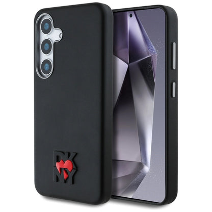 DKNY Leather Heart of NY Case for Samsung Galaxy S25 - Black_0