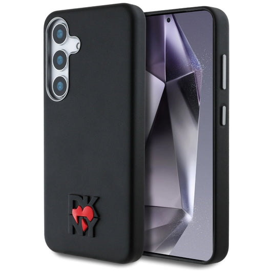 DKNY Leather Heart of NY Case for Samsung Galaxy S25 - Black_0
